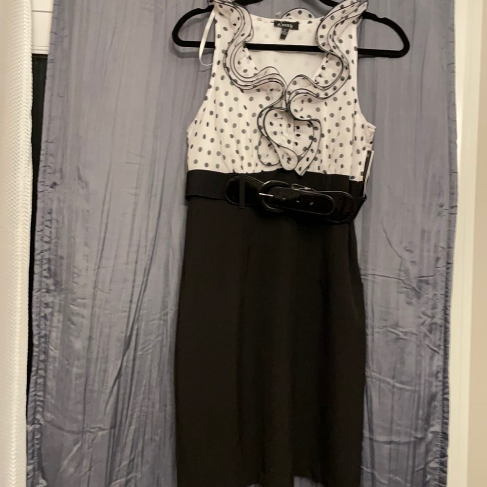 A. Byer white and black dress